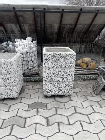 Beton Saksı - Dekoratif (Seri 2)